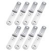 8Pcs Screw-On Hinges Flap Hinges Rustproof Corrosion Resistant Smooth Cabinet Table Furniture 180-Degree Foldable Hinges
