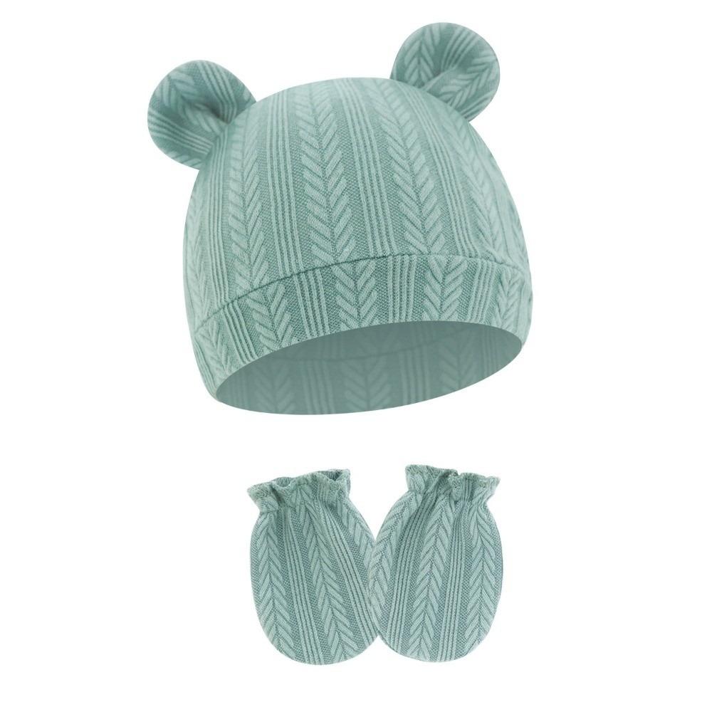 Ear Protection Bear Ear Earflap Hat Warm Baby Hat Glove Set Fashion Children's Winter Hat Girls