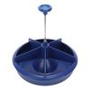 Plastic   Feeder, Made of High Quality Plastic, 5 Slot Round   Food Bowl with   Edges, Easy to Wash and Maintain,