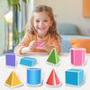 1 Set 3D Geometry Model Kit with 8/12/16/20 Solids Educational Perspective Geometric Solids Toy Students Volume Surface Area Formulas Math Teaching