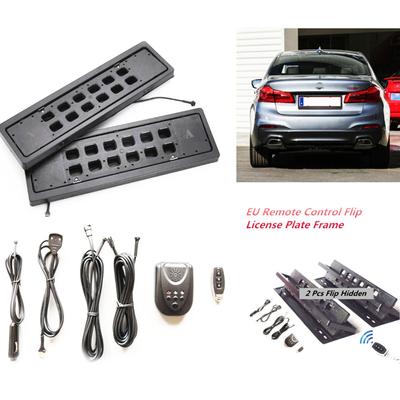 2 шт. обновленный пульт дистанционного управления ЕС, откидная выдвижная рамка номерного знака, замена номера автомобиля, поворотные жалюзи, номерной знак