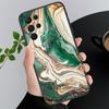 Green Gold Marble Phone Case For Samsung A52S A21S A33 A23 A35 A55 A14 A32 A52 A53 A54 A51 A71 A15