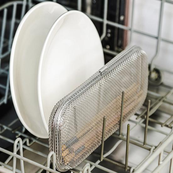 Stainless Steel Mesh Utensil Basket Dishwasher Safe Drying Rack