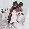 Children Winter Down Cotton Jacket Fashion Girl Clothing Kids Clothes Thick Parka Fur Hooded Snowsuit Outerwear Coat