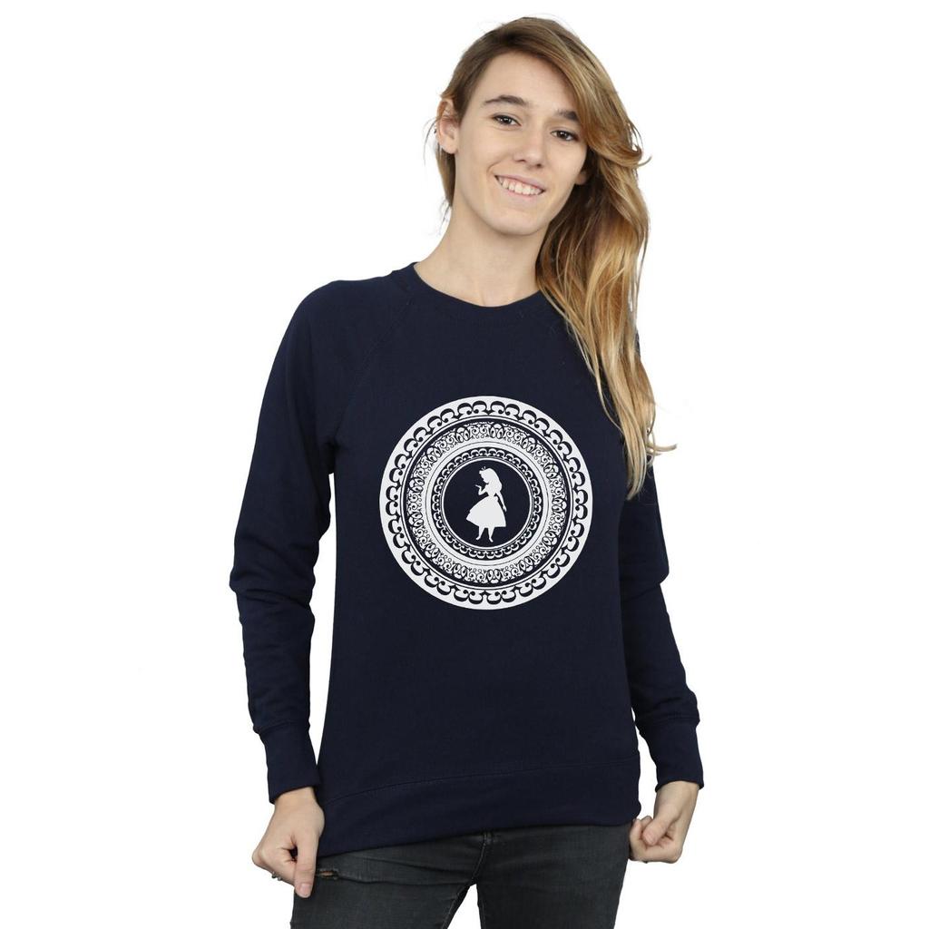 Disney Womens/Ladies Alice In Wonderland Circle Sweatshirt