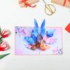 Всплывающая поздравительная открытка с красочным цветочным дизайном бабочки, 3D складная с конвертом, благодарственные открытки ручной работы
