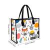 Cute Fox Pattern Tote Bag Casual Portable Shopping Handbag for Daily Use
