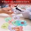 Colored Heart Shaped Jewelry Bag Durable PVC Material Perfect for Weddings Necklace Storage Bag and Exquisite Jewelry Packaging