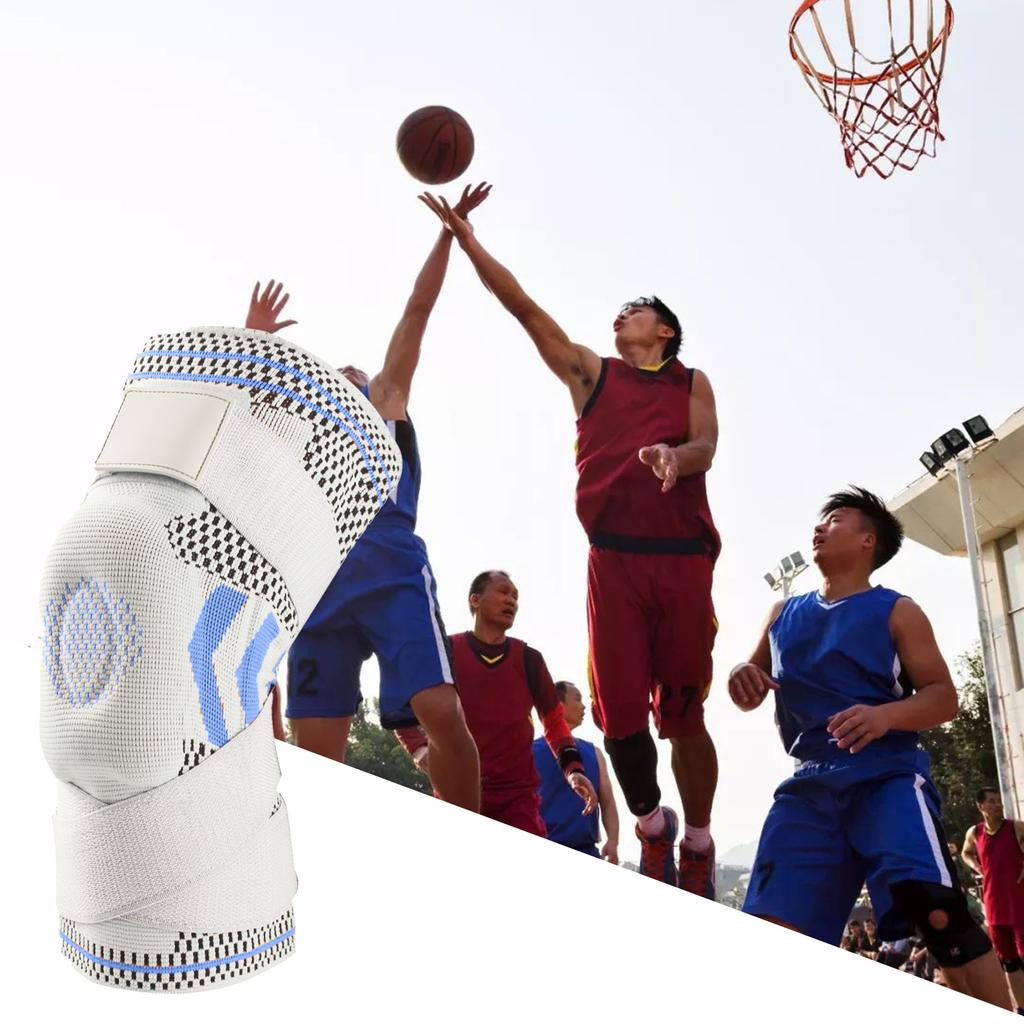 1 шт. эффективный удобный противоскользящий наколенник для фитнеса, баскетбола, наколенника, велосипедного спорта