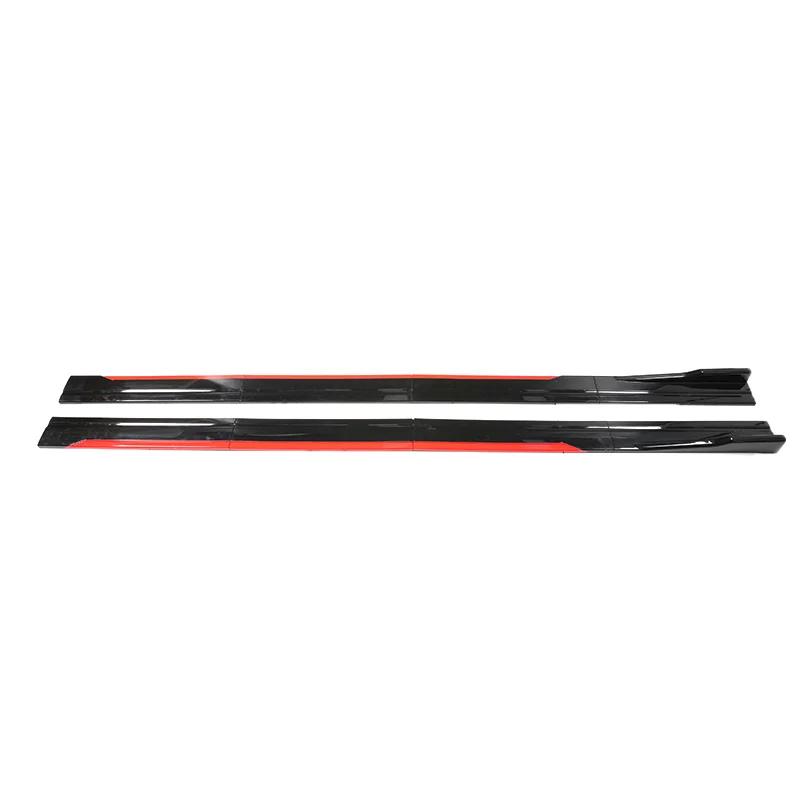Hot Sale Car Side Skirt Adjustable Bumper Carbon Fiber Modifiedextension Rocker Plate Lip For Kia For Ford For Mazda For BMW