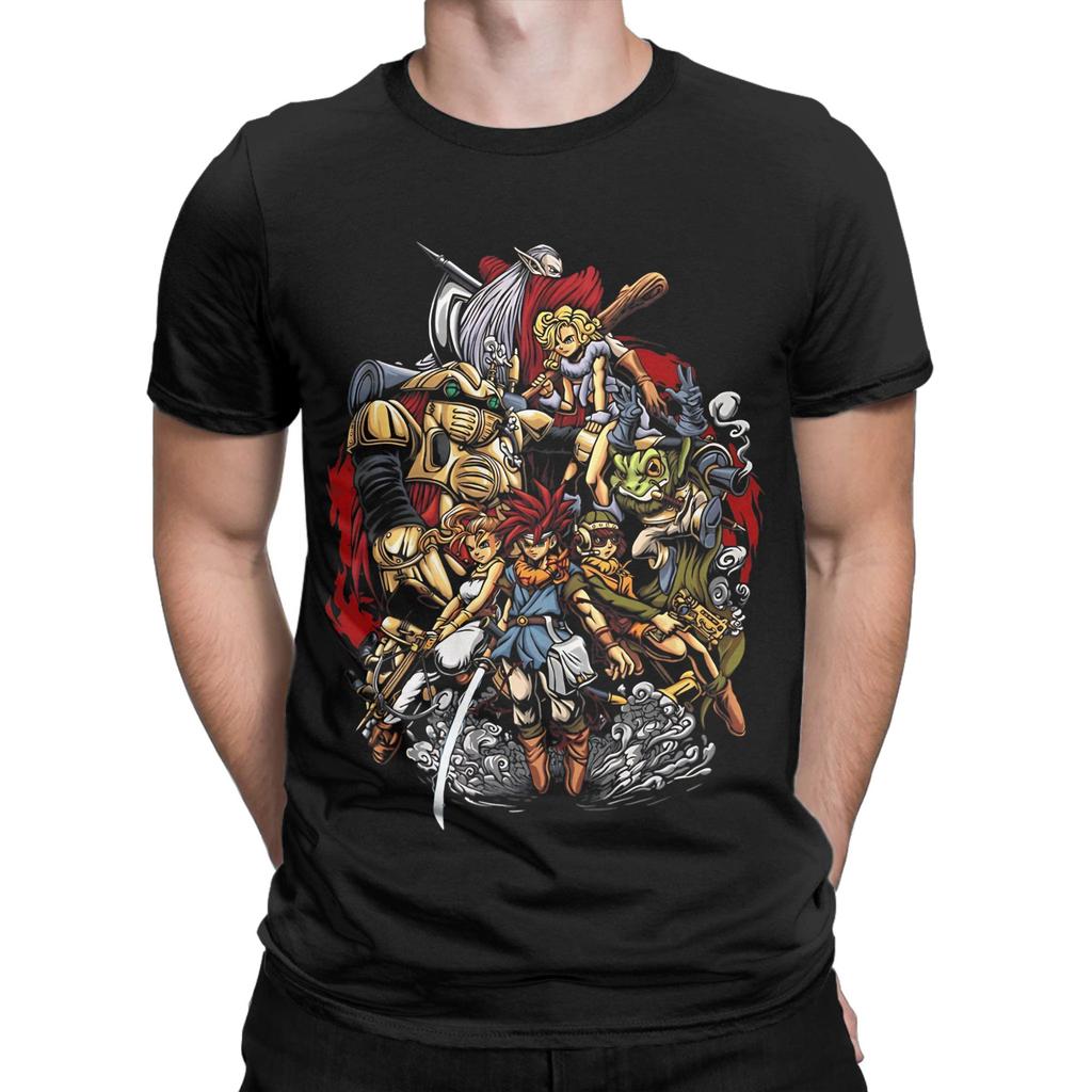 Chronos Triggers colorful Graphic 100 Cotton TShirt Chrono Trigger Tees Tops For Unisex