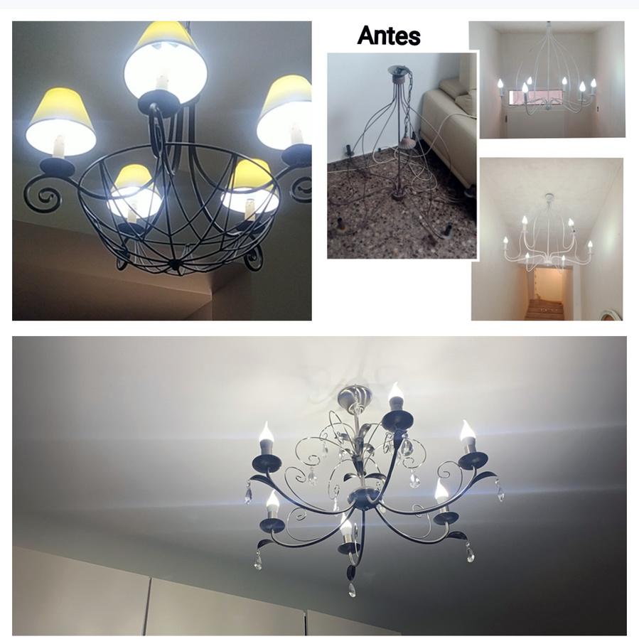 6 шт. 7 Вт ретро светодиодная лампа накаливания свеча C35 матовая лампочка E27 E14 диммируемая винтовая лампа Эдисона люстра теплый белый