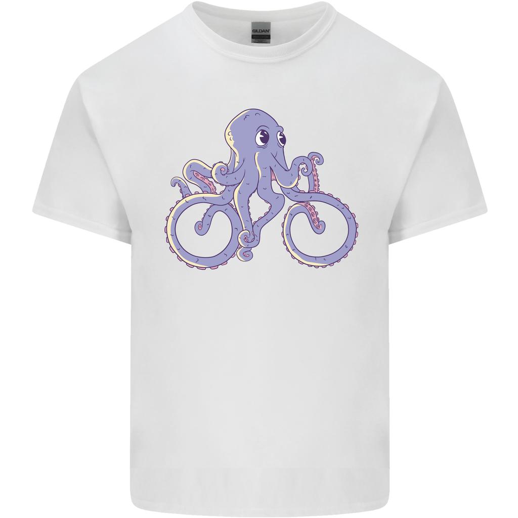 A Cycling Octopus Funny Cyclist Bicycle Unisexs Light Cotton TShirt