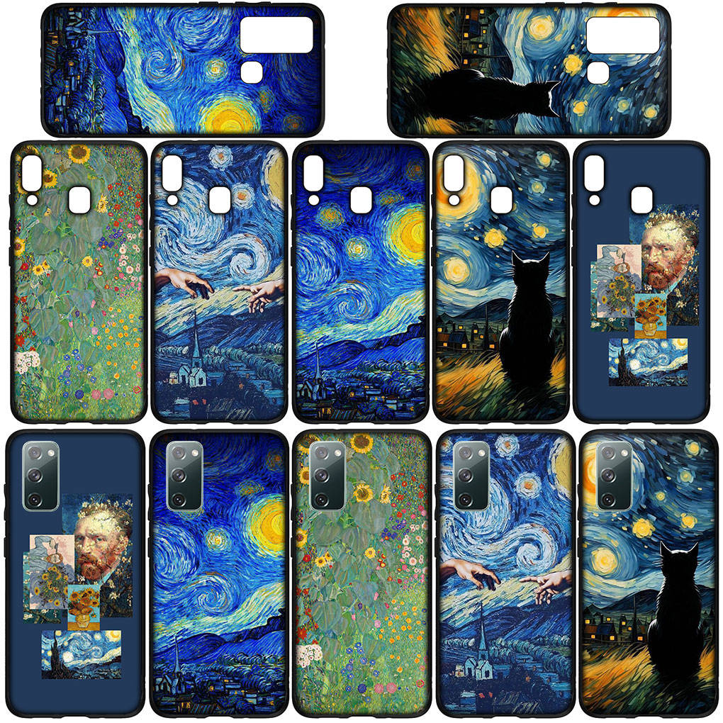 Phone Case for Samsung Galaxy S25 S24 S23 iPhone 16 15 Xiaomi Redmi Note 14 13 12 16E X 11 Pro Max OPPO Moto E15 Huawei Van Gogh Sunflower Art Cover