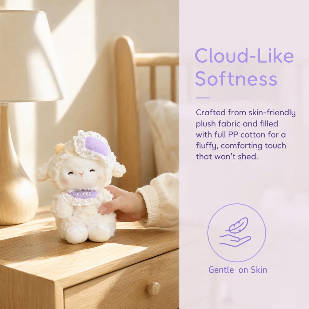 Plush Lamb Doll PP Cotton Lamb Keychain Ornament Sweet Bag Pendant Charm Backpack Hanging Decor
