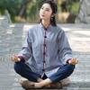 Cotton And Linen Yoga Clothing Casual Two-piece Chinese Style Tai Chi Loose Suit