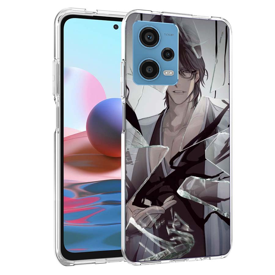 Чехол для телефона Bleach Айзен Соуске для Redmi Note 13 12 14 15 Pro Plus 13R 11 11T 11E 11S 10 Pro 10S 9 9S Прозрачный ТПУ Чехол