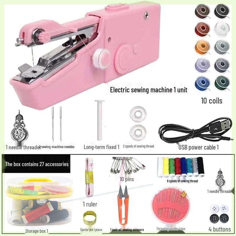 Импортная ручная многофункциональная мини-электрическая швейная машина