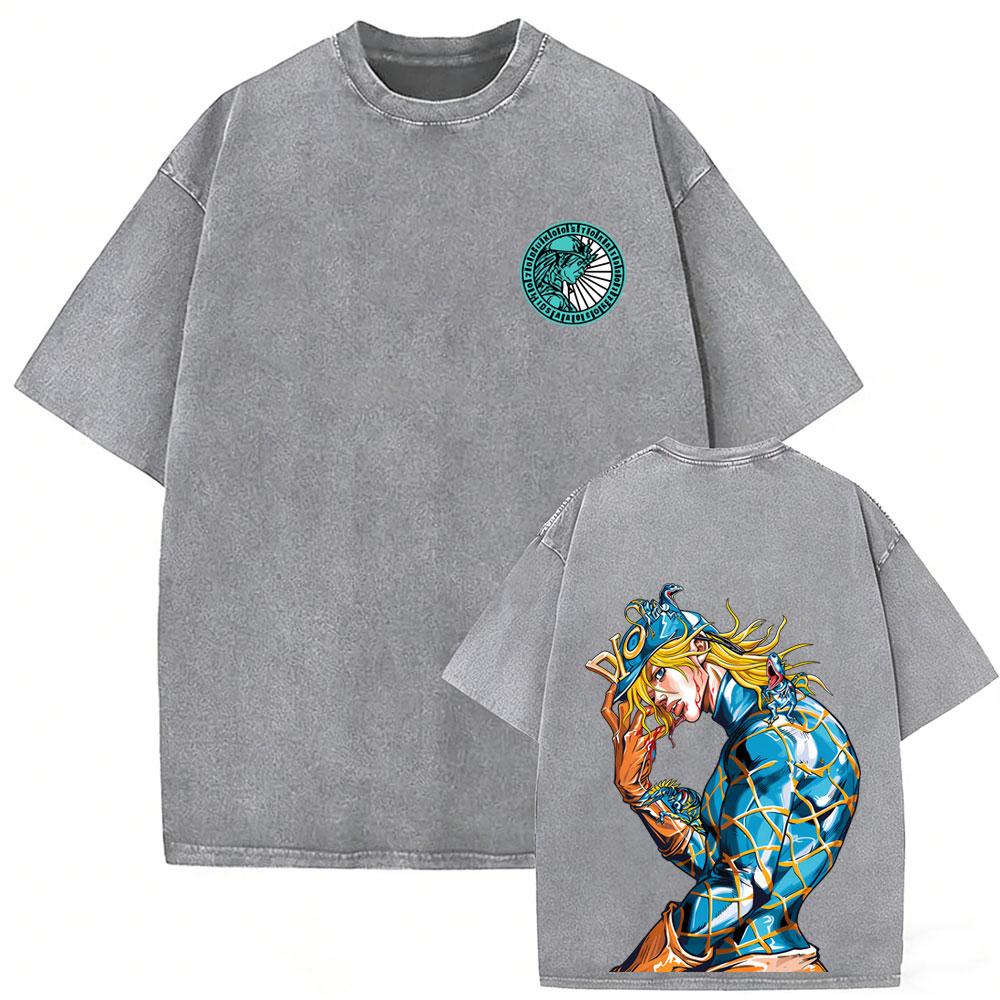 Retro Washed Anime 'JoJo's Bizarre Adventure' Dio Brando Merchandise