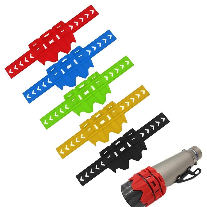 Universal Motorcycle Exhaust Pipe Heat Shield Cover Silencer Guard Protector Muffler Tailpipe Cover
