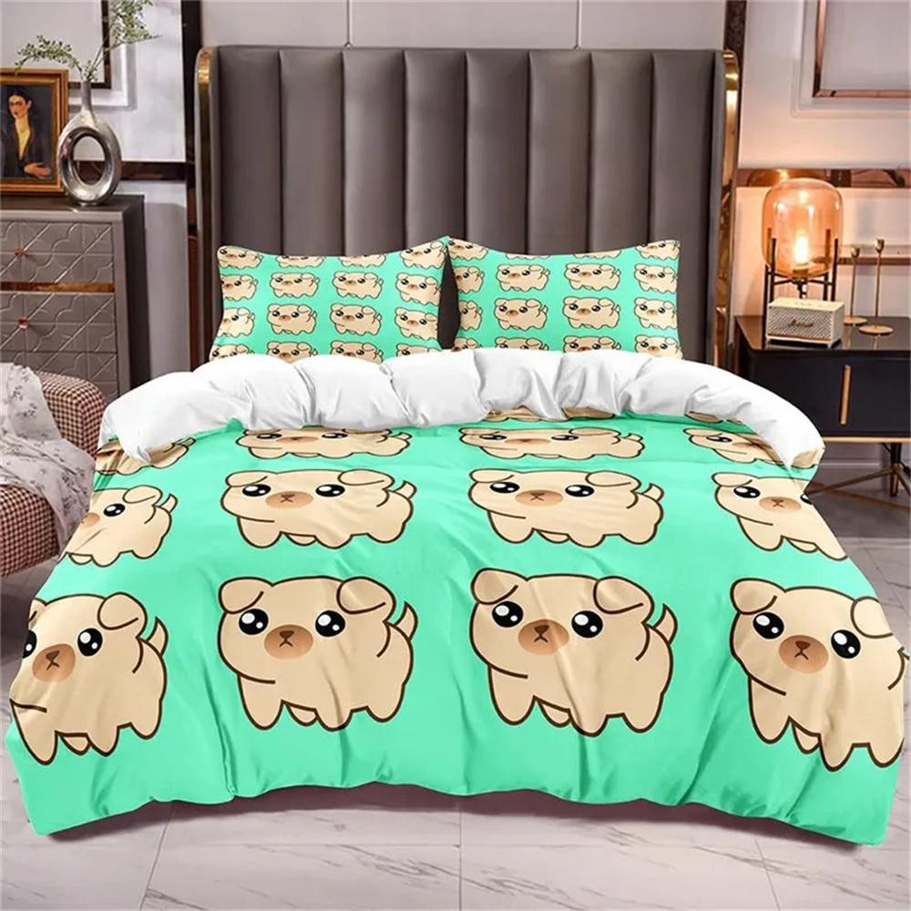 Cartoon Lovely Pig Duvet Cover Kawaii Animals Bedding Collection King Microfiber Farmhouse Wildlife Theme Comforter Cover Pillowcases