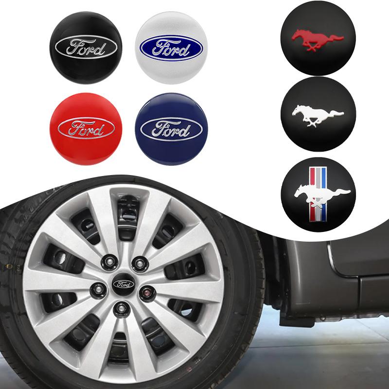 xubal5 For Ford Mustang Shelby GT Fender Zapatillas Miniatura Gt 2015 2012 4Pcs 56mm Car Wheel Center Cover Stickers Hub Cap Auto Badge