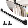 Vtuesxn Car Hanger Bar, Interior Bar, Adjustable Length 83cm-156cm, No Tools Required, Easy Installation, Non-Slip, Telescopic Rod, Hanging Clothes Ha