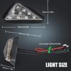 X-STYLE Motorcycle Turn Signal LED Green Turn Signal Lamp Marker Lamp Daylight 9 LED