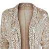 Женское пальто, кардиган с блестящими пайетками и длинными рукавами, открытый стежок, длинный рукав, клубный сценический блейзер, куртка для путешествий на весну и осень