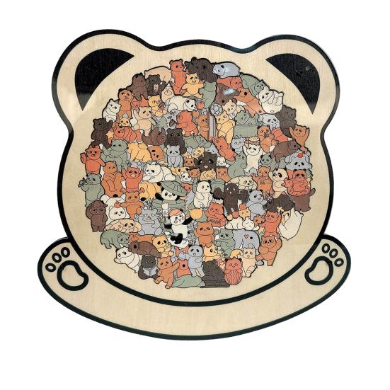 135 шт./набор Деревянный пазл в форме собаки Тренировка логики Деревянная головоломка с животными Игра Образовательная Сложная