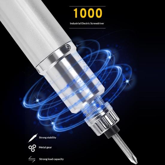 Electric Screwdriver 220V Screwdriver, Corded Power Tool with High Torque & Variable Industrial Speed Settings for Home DIY Furniture