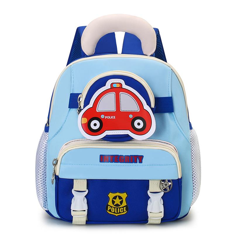 Kindergarten Pupils Schoolbag Cartoon Cute Hot Air Balloon Boys And Girls Backpack Children'S Backpack Tide
