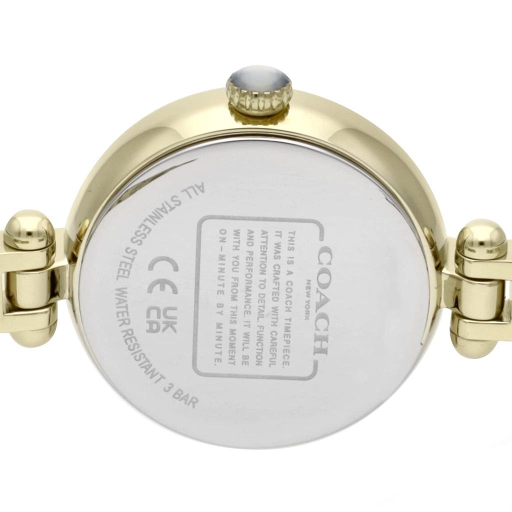 Watch CARY White Pearl Dial Stainless Steel Quartz 26MM Watch 14504006 Gold [Coach] Women's [Item]