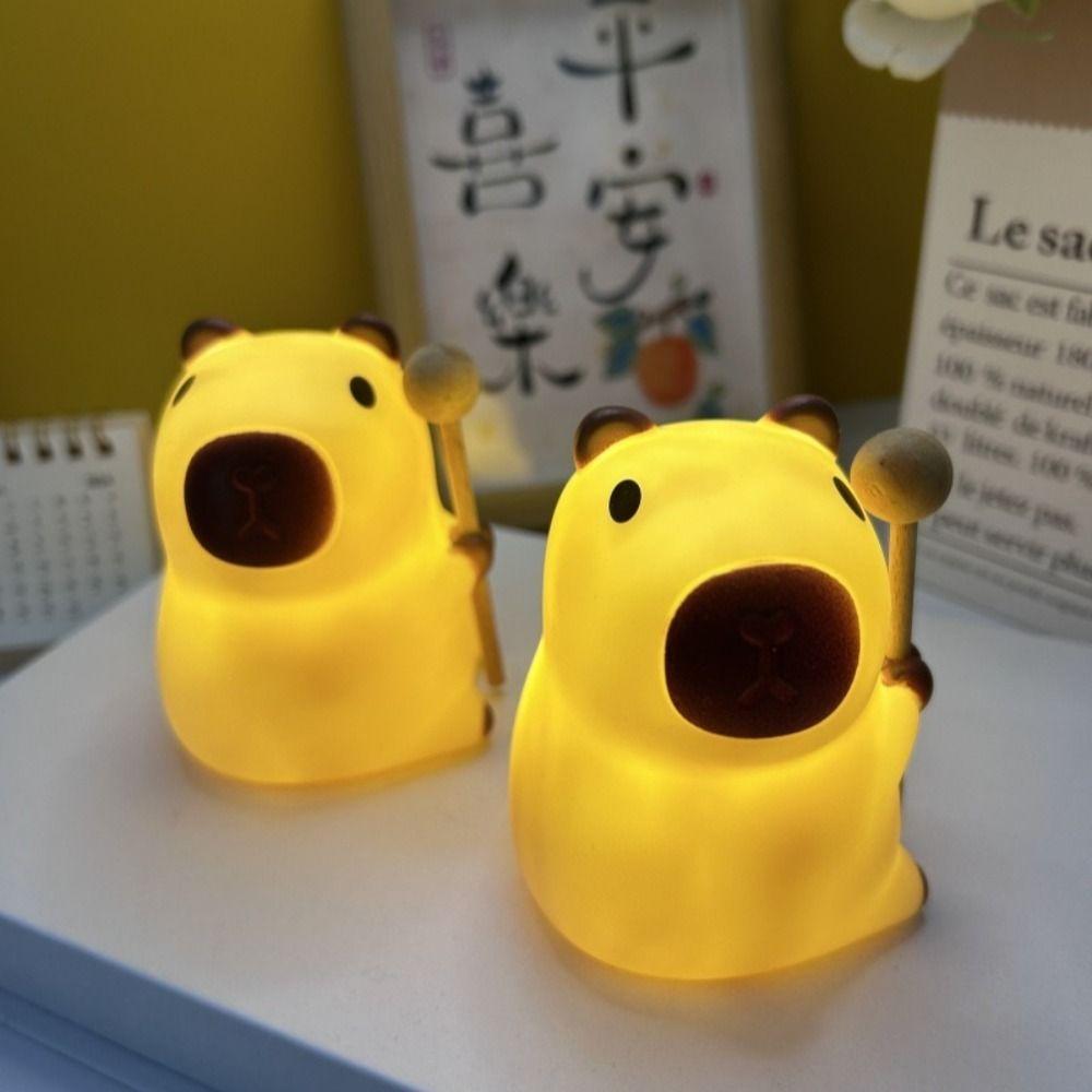 Капибара Капибара Ночник Праздничный подарок Атмосферные огни Высококачественная настольная лампа Школа Офис