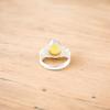 Yellow Cat's Eye Gemstone 925 Solid Silver Jewelry Handmade Women Ring For Gift RR-59-41