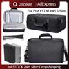 For PS5 Slim Carrying Case Anti Scratch Protective Case with Shoulder Strap Portable Storage Bag for PS5 Slim Console Controller