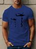 Unisexs Crew Neck Helicopter Trooper Rappel Graphic Short Sleeve Cotton Tee Summer Streetwear Loose Basic Daily Outdoor Wear Top