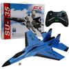 SU-35 Airplane RC Remote Control Glider EPP Foam - Likaiyehio - JFX-820 - Blue - Range 100m