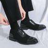 Patchwork Designer Style Oxfords Dress Shoes for Men New Business Casual Shoes Lace-up Leather Shoes for Men Wedding Party Shoes