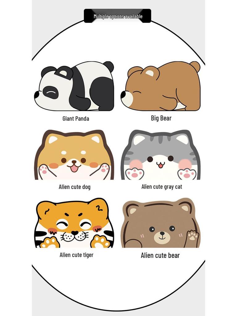 Panda Cartoon Non-Slip Absorbent Diatomaceous Earth Bathroom Doorway Mat