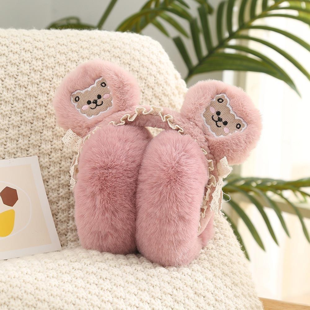 Милые наушники с кроличьими ушками и медвежьими ушками, плюшевая защита для ушей, рождественские подарки, зимние наушники-заслонки для женщин