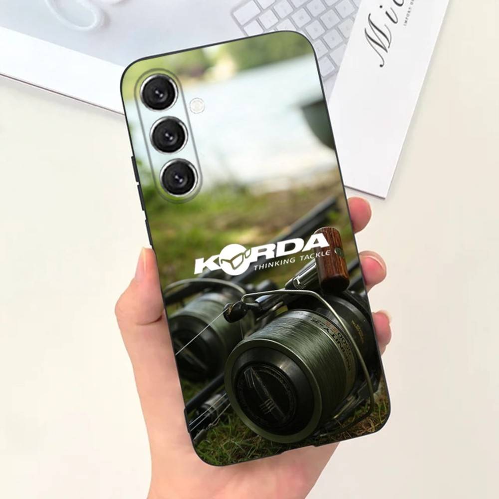 Korda рыболовные снасти Чехол для телефона Чехол для телефона Для Samsung S25,S24,S21,S22,S23,S30,Ultra,S20,Plus,Fe,Lite,Note,10,9,5G Черный чехол