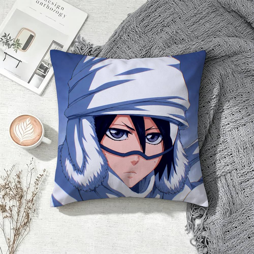 Rukia Kuchiki Bleach Double-Sided Printed Cushion Cover Bedroom Bedside Sofa Pillow Case