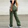 Женская одежда с высокой талией Узкие женские брюки Повседневные брюки Уличная мода Многокарманные брюки-карго Женская уличная одежда