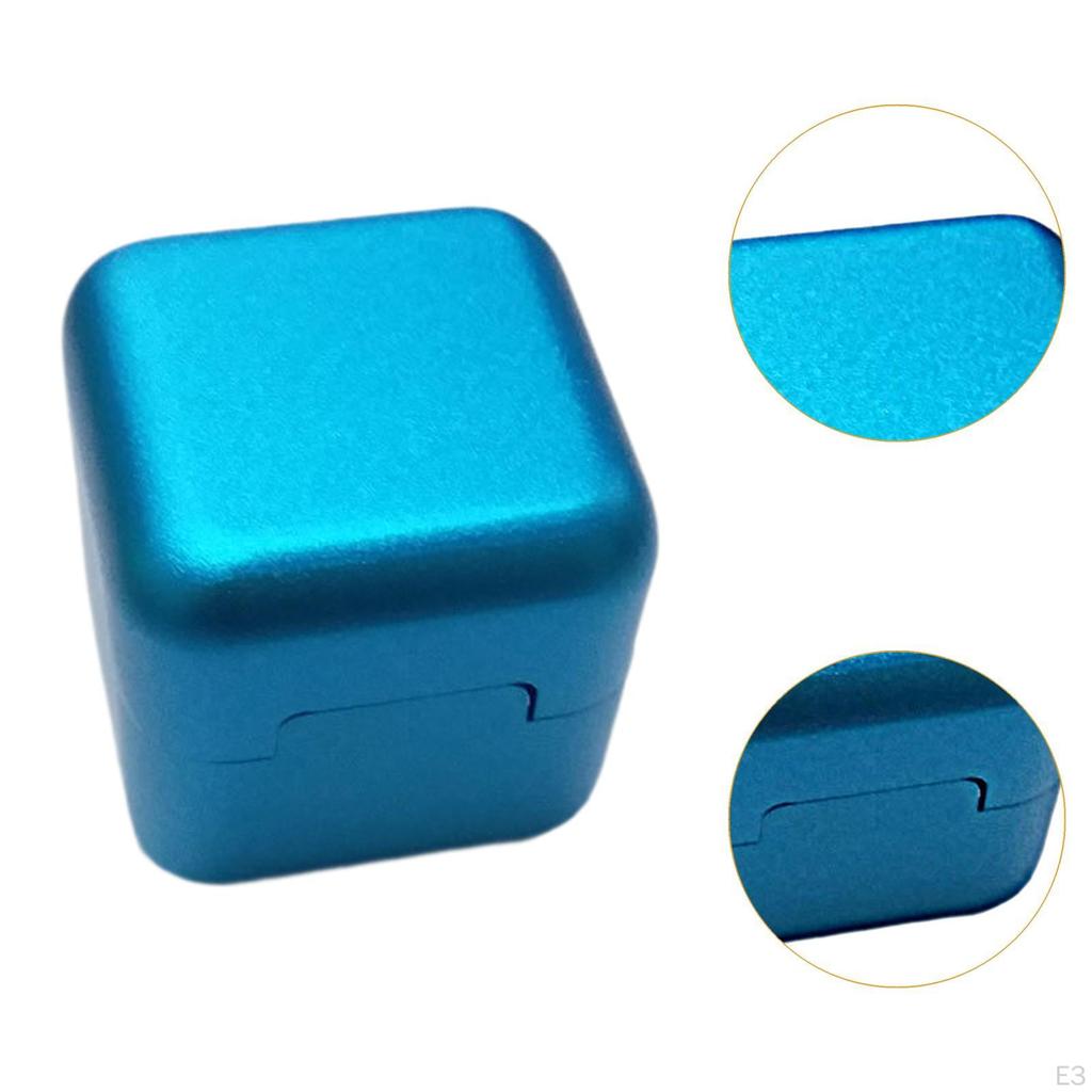Aluminum Mini Cue Tip Chalk Holder Billiard Pool Chalks Carrier Case for