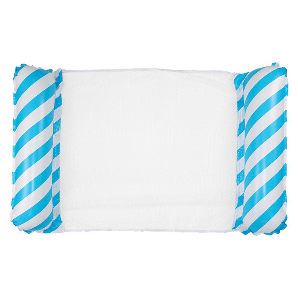 Складной полосатый гамак для бассейна: Надувной матрас-реклайнер нового стиля с сеткой