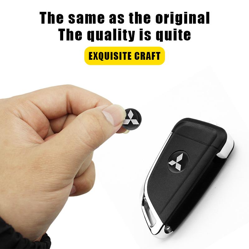 Car Badge Key Auto Control Stickers Keychain Emblem Decal Accessories For Mitsubishi Ralliart EX Outlander Competition Outlander