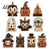 Cute Ghost And Pumpkin Figures Halloween Tiered Tray Decorations, Wooden Tabletop Ornaments, Vintage Centerpiece Rustic Farmhouse Holiday Decor
