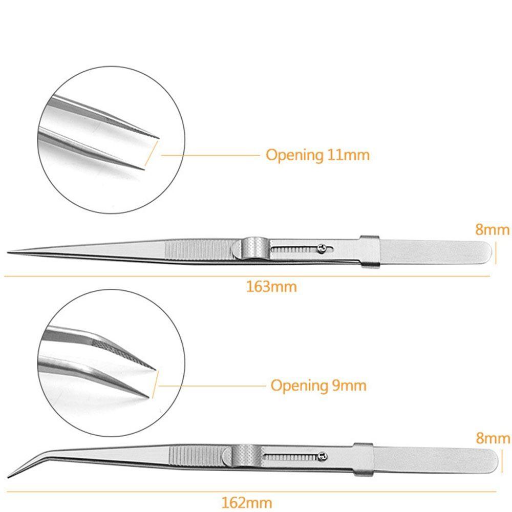 Замок Регулируемый Зажим-слайдер Пинцеты Пинцеты из нержавеющей стали Ювелирные пинцеты Зажимной инструмент