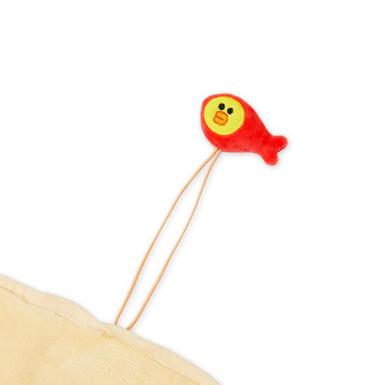 LINE FRIENDS Наколенное одеяло Kitten Brown & Fish Sally